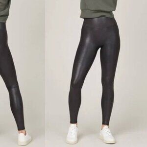 Spanx Faux Leather Leggings for Women, Size S - Black